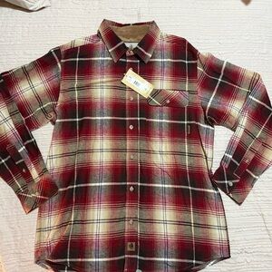 Legendary Whitetails Red and Cream Plaid Shirt